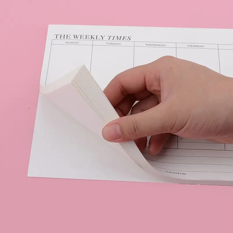 Simple Tearable Monthly Planner Notepad for Students