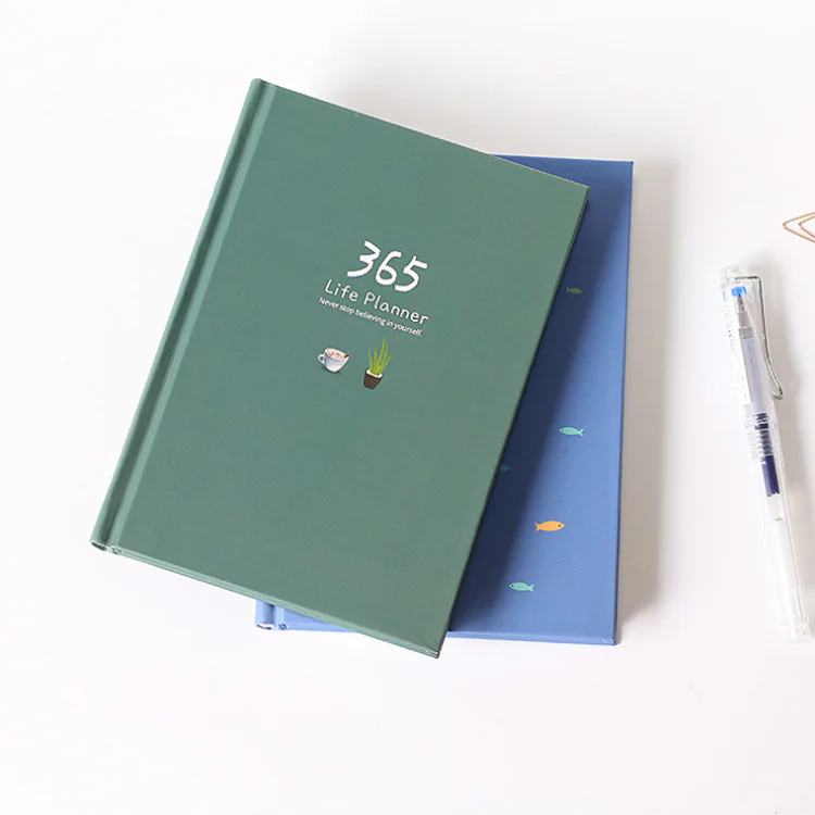 Kawaii 365 Planner Notebook with Colorful Pages