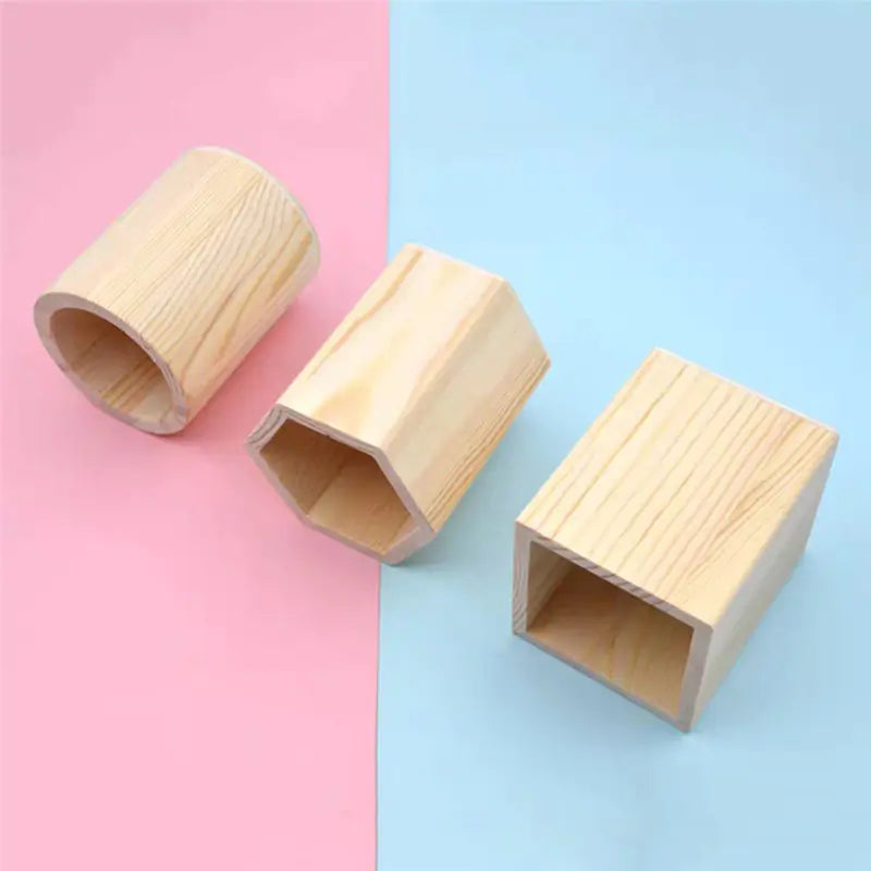 Natural Wood Pen Holder