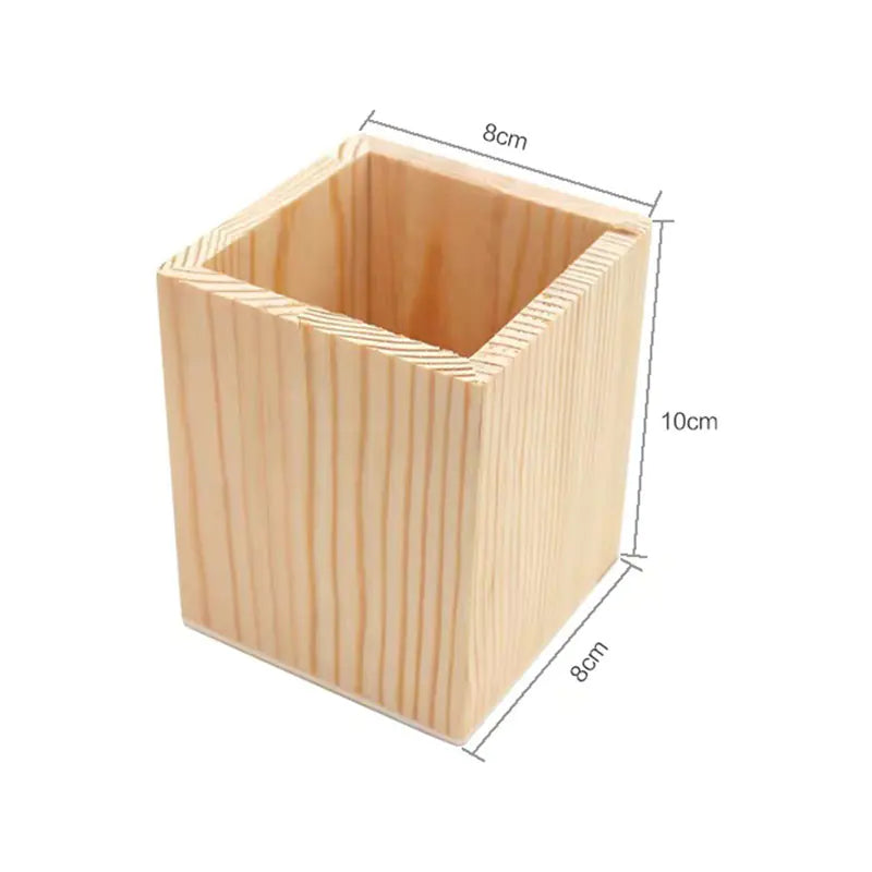 Natural Wood Pen Holder
