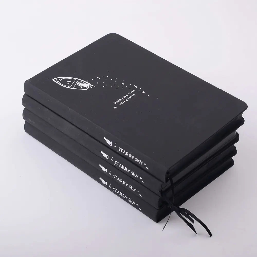 Starry Sky - Black Paper Notebook
