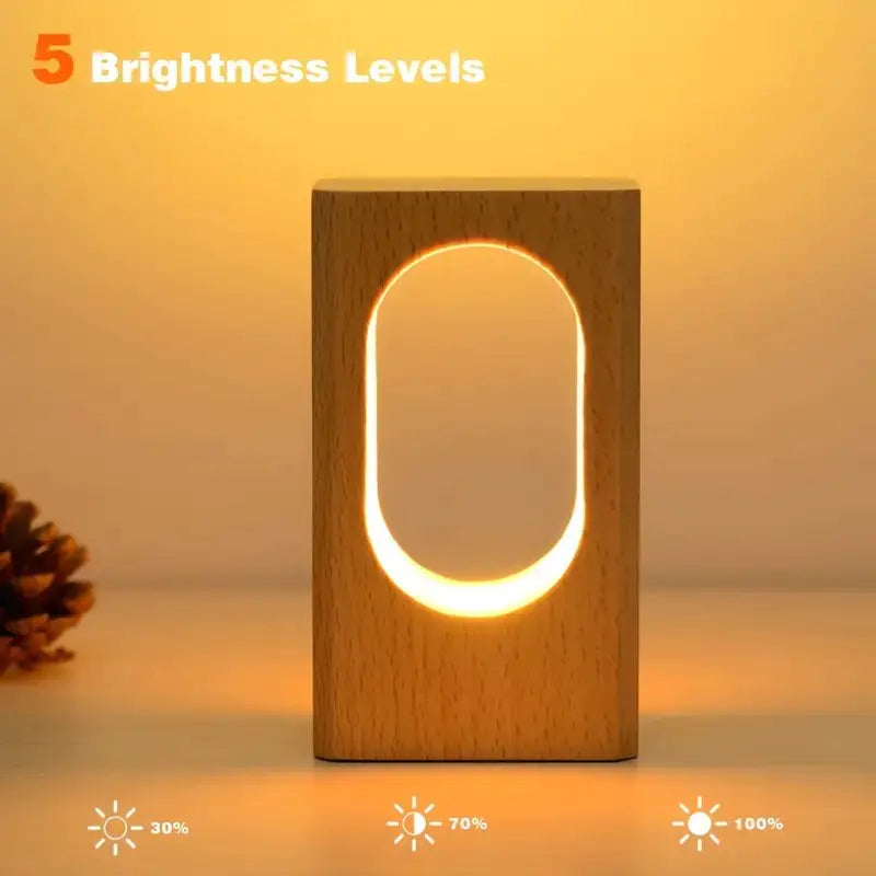Wood Desk Lamp