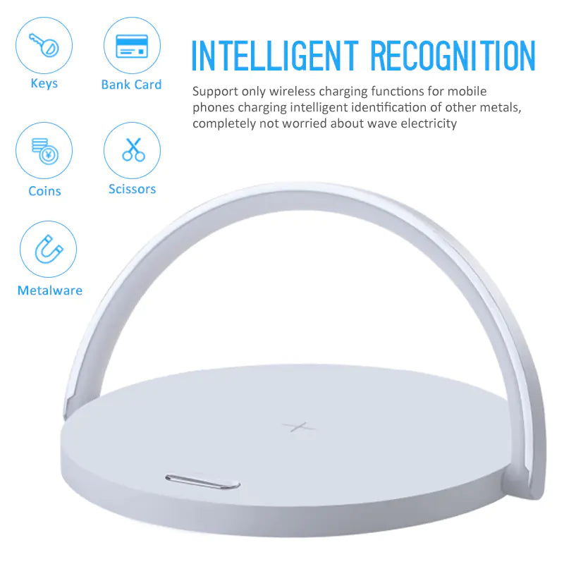 Wireless Charging Desk Lamp and Phone Stand
