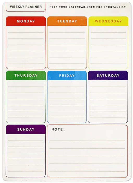 Dynamic Erasable Magnetic Planner