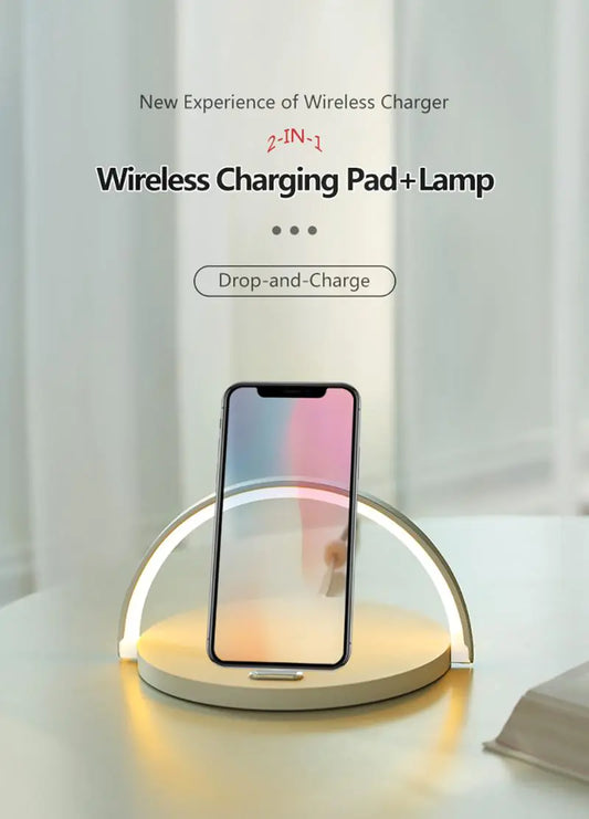 Wireless Charging Desk Lamp and Phone Stand
