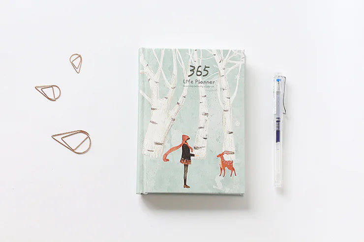 Kawaii 365 Planner Notebook with Colorful Pages