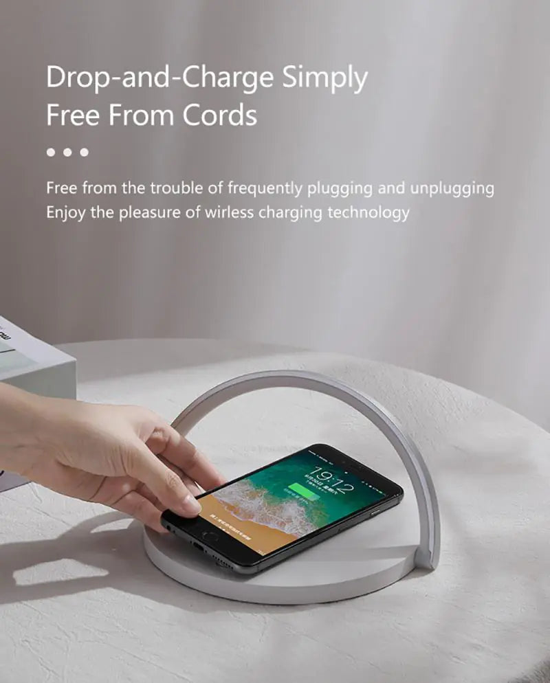 Wireless Charging Desk Lamp and Phone Stand