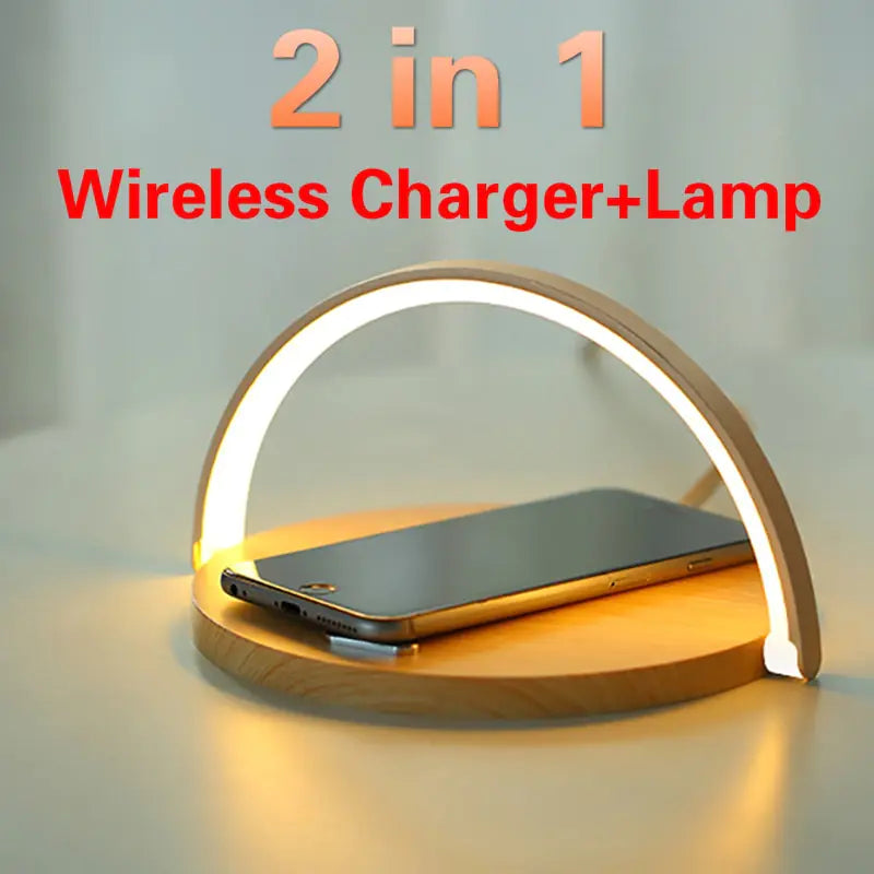Wireless Charging Desk Lamp and Phone Stand
