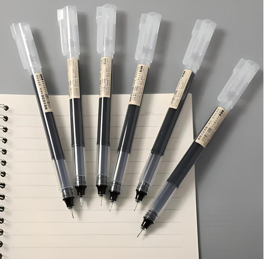 Clear Write 0.5mm Gel Pen - 6 pack